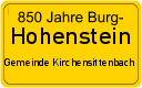 Ortsschild Hohenstein