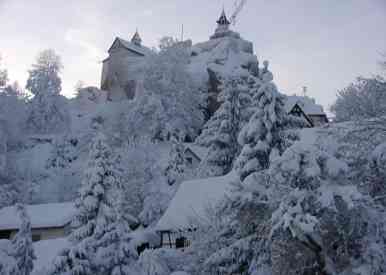 unsere Burg im Winterschlaf